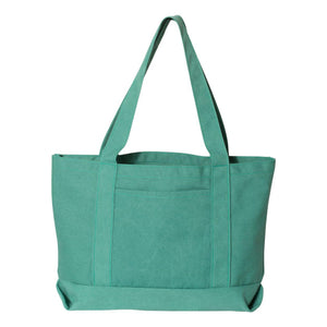 8870 Liberty Bags Pigment-Dyed Premium Canvas Tote Seafoam Green