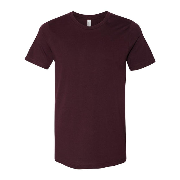 3001 BELLA + CANVAS Jersey Tee Oxblood Black