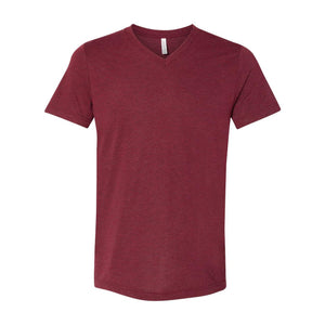 3415 BELLA + CANVAS Triblend V-Neck Short Sleeve Tee Cardinal Triblend