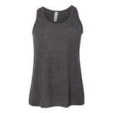 8800Y BELLA + CANVAS Youth Flowy Racerback Tank Dark Grey Heather