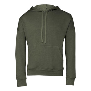 3729 BELLA + CANVAS Sponge Fleece Drop Shoulder Hoodie Military Green