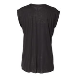 8804 BELLA + CANVAS Women’s Flowy Rolled Cuffs Muscle Tee Black