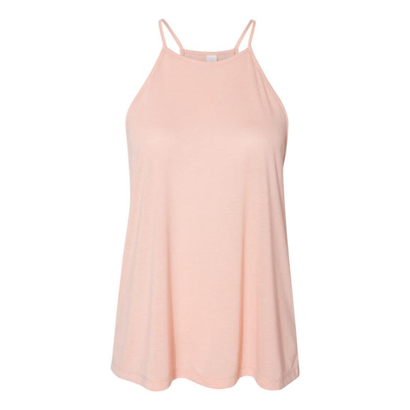 8809 BELLA + CANVAS Women's Flowy High-Neck Tank Peach