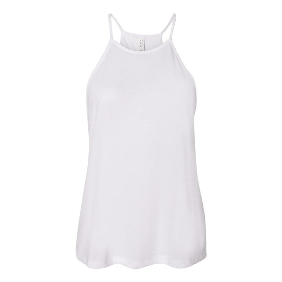 8809 BELLA + CANVAS Women's Flowy High-Neck Tank White