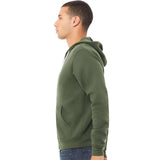 3739 BELLA + CANVAS Sponge Fleece Full-Zip Hoodie Military Green