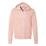 3739 BELLA + CANVAS Sponge Fleece Full-Zip Hoodie Peach