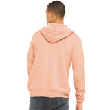 3739 BELLA + CANVAS Sponge Fleece Full-Zip Hoodie Peach