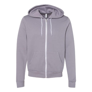 3739 BELLA + CANVAS Sponge Fleece Full-Zip Hoodie Storm