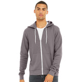 3739 BELLA + CANVAS Sponge Fleece Full-Zip Hoodie Storm