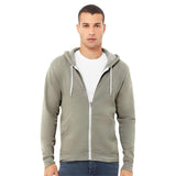 3739 BELLA + CANVAS Sponge Fleece Full-Zip Hoodie Heather Stone