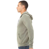 3739 BELLA + CANVAS Sponge Fleece Full-Zip Hoodie Heather Stone