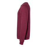 3901 BELLA + CANVAS Sponge Fleece Raglan Crewneck Sweatshirt Maroon