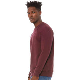 3901 BELLA + CANVAS Sponge Fleece Raglan Crewneck Sweatshirt Maroon