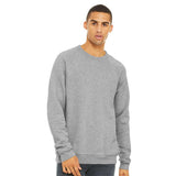 3901 BELLA + CANVAS Sponge Fleece Raglan Crewneck Sweatshirt Athletic Heather