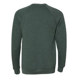 3901 BELLA + CANVAS Sponge Fleece Raglan Crewneck Sweatshirt Heather Forest