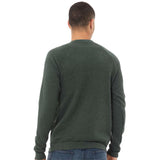 3901 BELLA + CANVAS Sponge Fleece Raglan Crewneck Sweatshirt Heather Forest