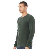 3901 BELLA + CANVAS Sponge Fleece Raglan Crewneck Sweatshirt Heather Forest