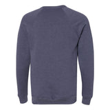 3901 BELLA + CANVAS Sponge Fleece Raglan Crewneck Sweatshirt Heather Navy