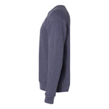 3901 BELLA + CANVAS Sponge Fleece Raglan Crewneck Sweatshirt Heather Navy