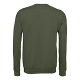 3945 BELLA + CANVAS Sponge Fleece Drop Shoulder Crewneck Sweatshirt Military Green