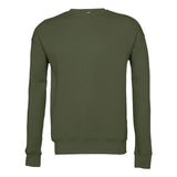 3945 BELLA + CANVAS Sponge Fleece Drop Shoulder Crewneck Sweatshirt Military Green