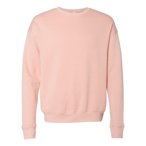 3945 BELLA + CANVAS Sponge Fleece Drop Shoulder Crewneck Sweatshirt Peach