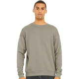 3945 BELLA + CANVAS Sponge Fleece Drop Shoulder Crewneck Sweatshirt Heather Stone