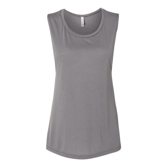 8803 BELLA + CANVAS Women's Flowy Scoop Muscle Tank Storm