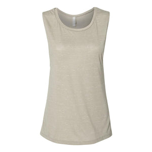 8803 BELLA + CANVAS Women's Flowy Scoop Muscle Tank Stone Marble