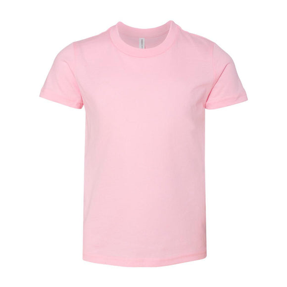 3001Y BELLA + CANVAS Youth Jersey Tee Pink