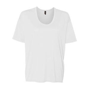 36PVL Anvil Women’s Freedom Drop Shoulder T-Shirt White