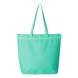 8802 Liberty Bags Recycled Zipper Tote Florida Teal