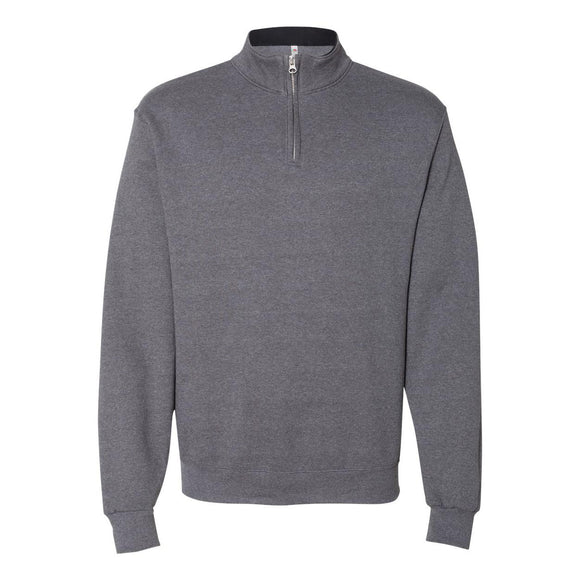 SF95R Fruit of the Loom Sofspun® Quarter-Zip Sweatshirt Charcoal Heather