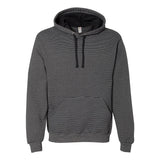 SF77R Fruit of the Loom Sofspun® Microstripe Hooded Sweatshirt Midnight Stripe