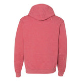 SF77R Fruit of the Loom Sofspun® Microstripe Hooded Sweatshirt Fire Brick Stripe