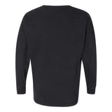 6054 Comfort Colors Garment-Dyed Drop-Shoulder Long Sleeve T-Shirt Black