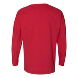 6054 Comfort Colors Garment-Dyed Drop-Shoulder Long Sleeve T-Shirt Red