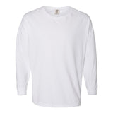 6054 Comfort Colors Garment-Dyed Drop-Shoulder Long Sleeve T-Shirt White