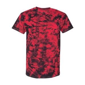 200CR Dyenomite Crystal Tie-Dyed T-Shirt Black/ Red Crystal