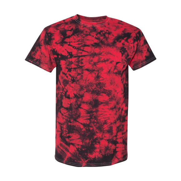 200CR Dyenomite Crystal Tie-Dyed T-Shirt Black/ Red Crystal