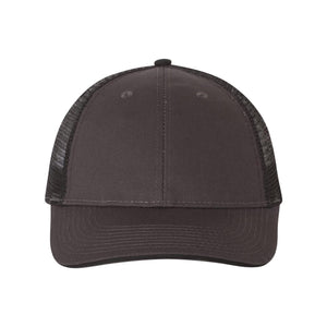 S102 Valucap Sandwich Trucker Cap Charcoal/ Black