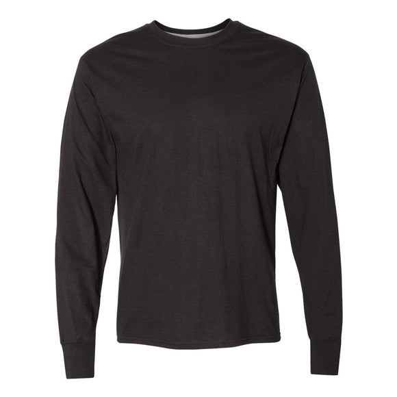 42L0 Hanes X-Temp® Long Sleeve T-Shirt Black