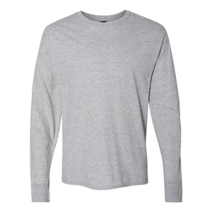 42L0 Hanes X-Temp® Long Sleeve T-Shirt Light Steel