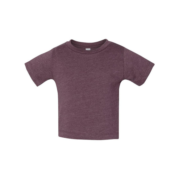 3001B BELLA + CANVAS Infant Jersey Tee Heather Maroon