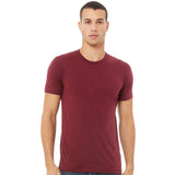 3413 BELLA + CANVAS Triblend Tee Solid Maroon Triblend