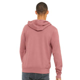 3739 BELLA + CANVAS Sponge Fleece Full-Zip Hoodie Mauve