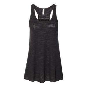 8800 BELLA + CANVAS Women's Flowy Racerback Tank Solid Black Slub