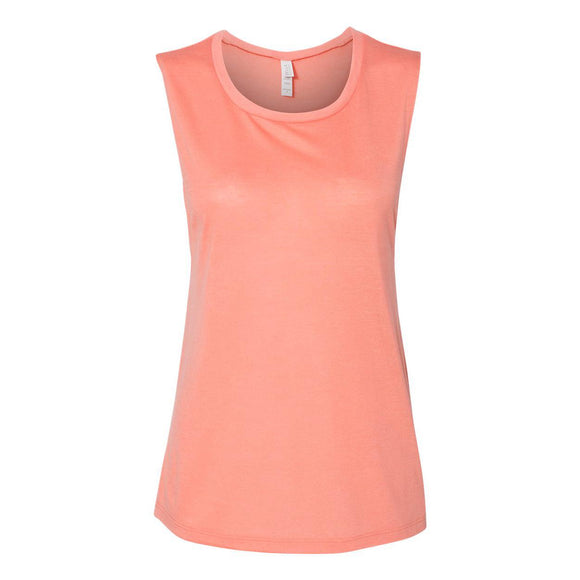 8803 BELLA + CANVAS Women's Flowy Scoop Muscle Tank Sunset