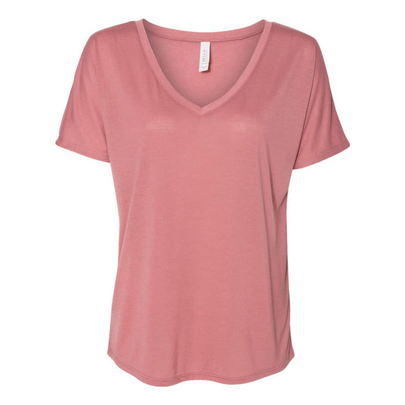 8815 BELLA + CANVAS Women’s Slouchy V-Neck Tee Mauve