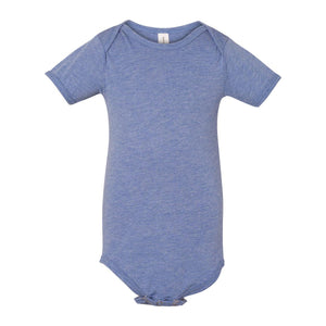 134B BELLA + CANVAS Infant Triblend Short Sleeve One Piece Blue Triblend